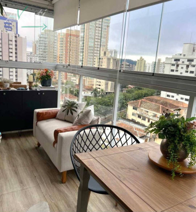 Imagem Apartamento com 1 Quarto à Venda, 52 m² em Embaré - Santos Imagem Apartamento com 1 Quarto à Venda, 52 m² em Embaré - Santos
