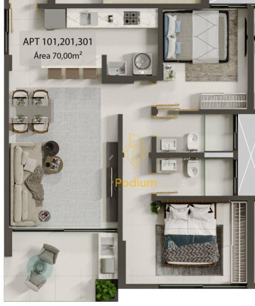 Imagem Apartamento com 2 Quartos à Venda, 66 m² em Intermares - Cabedelo