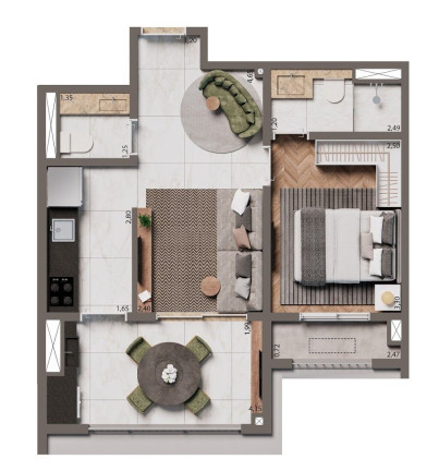 Imagem Apartamento com 2 Quartos à Venda, 67 m² em Santo Amaro - São Paulo