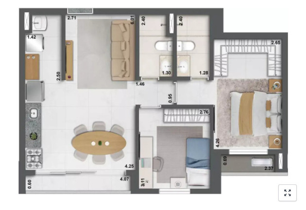 Imagem Apartamento com 2 Quartos à Venda, 68 m² em Setor Bueno - Goiânia Imagem Apartamento com 2 Quartos à Venda, 68 m² em Setor Bueno - Goiânia