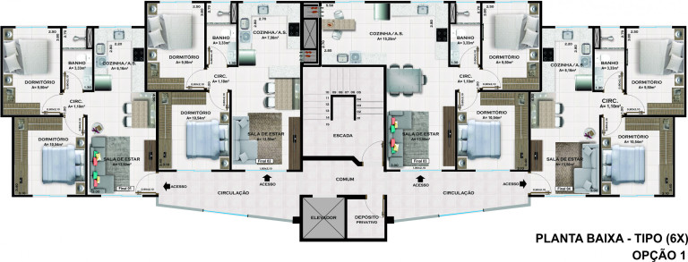 Imagem Apartamento com 2 Quartos à Venda, 48 m² em Petrópolis - Passo Fundo Imagem Apartamento com 2 Quartos à Venda, 48 m² em Petrópolis - Passo Fundo