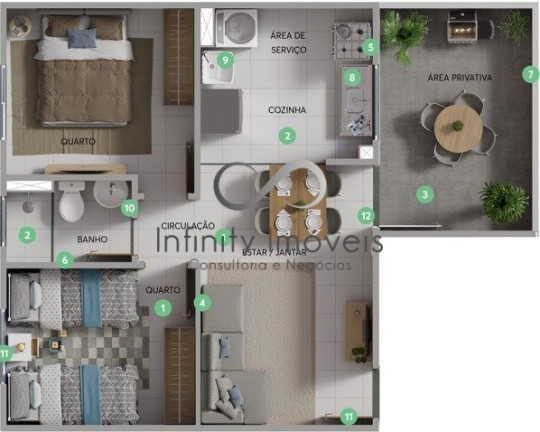 Imagem Apartamento com 2 Quartos à Venda, 41 m² em Palmital - Lagoa Santa Imagem Apartamento com 2 Quartos à Venda, 41 m² em Palmital - Lagoa Santa