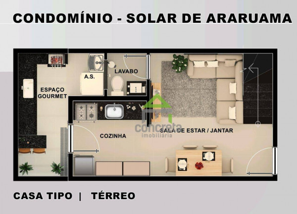 Imagem Casa de Condomínio com 2 Quartos à Venda, 52 m² em Jardim Atalaia - Cotia Imagem Casa de Condomínio com 2 Quartos à Venda, 52 m² em Jardim Atalaia - Cotia