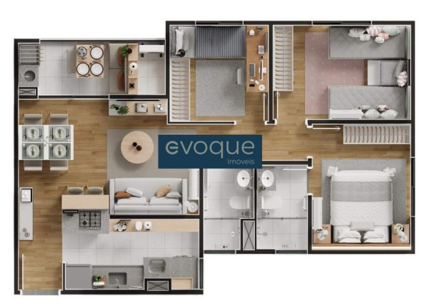 Imagem Apartamento com 3 Quartos à Venda, 65 m² em Bonfim - Campinas Imagem Apartamento com 3 Quartos à Venda, 65 m² em Bonfim - Campinas