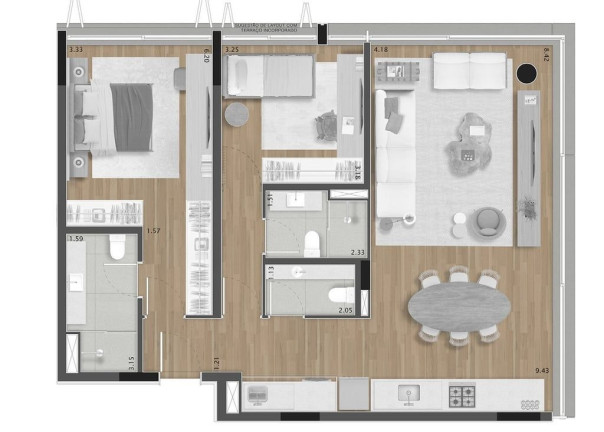 Imagem Apartamento com 1 Quarto à Venda, 70 m² em Pinheiros - São Paulo
