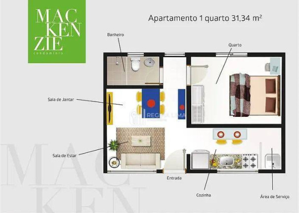 Imagem Apartamento com 1 Quarto à Venda, 31 m² em Uruguai - Teresina Imagem Apartamento com 1 Quarto à Venda, 31 m² em Uruguai - Teresina