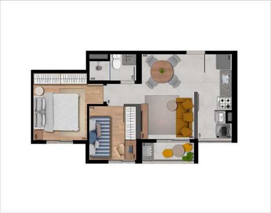 Imagem Apartamento com 2 Quartos à Venda, 39 m² em Jardim Prudência - São Paulo