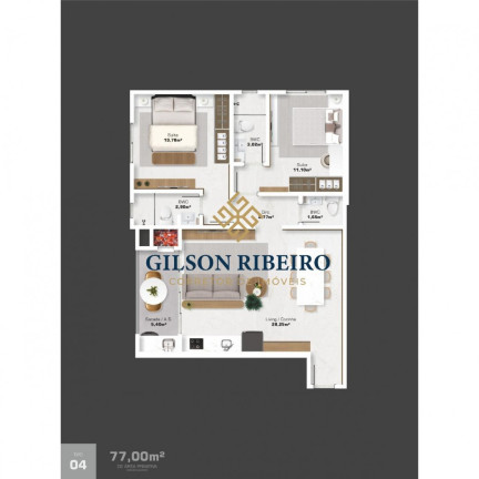 Imagem Apartamento com 2 Quartos à Venda, 73 m² em Centro - Camboriú