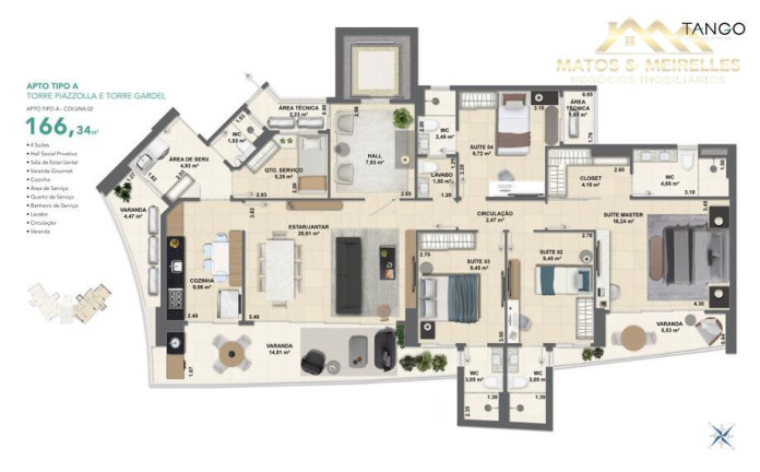 Imagem Apartamento com 3 Quartos à Venda, 166 m² em Fátima - Fortaleza