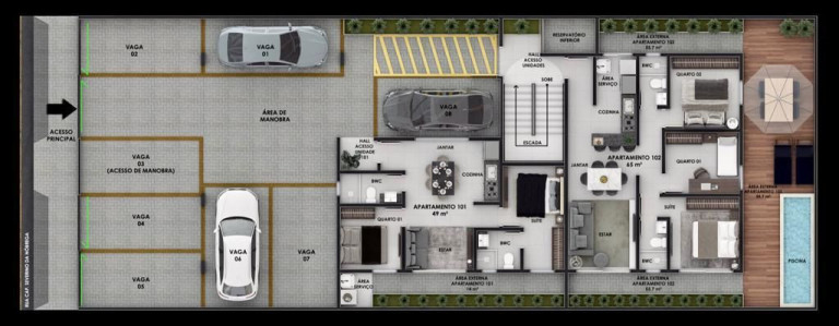 Imagem Apartamento com 3 Quartos à Venda, 65 m² em Jardim São Paulo - João Pessoa