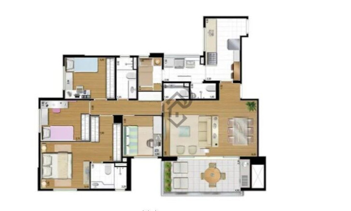 Imagem Apartamento com 3 Quartos à Venda, 123 m² em Campo Belo - São Paulo