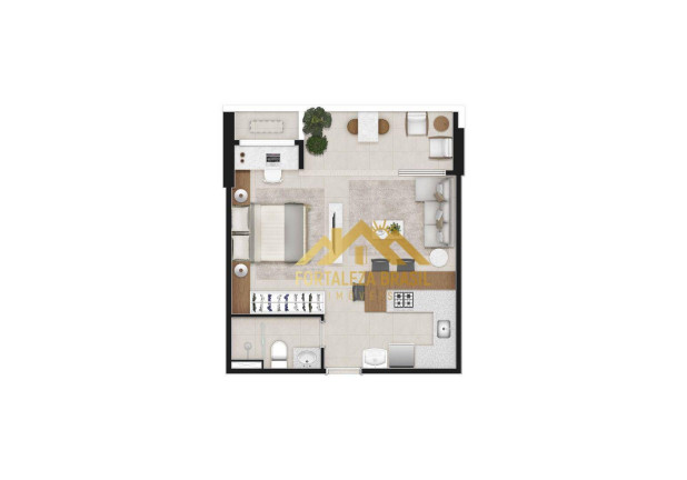 Imagem Imóvel com 1 Quarto à Venda, 59 m² em Meireles - Fortaleza Imagem Imóvel com 1 Quarto à Venda, 59 m² em Meireles - Fortaleza