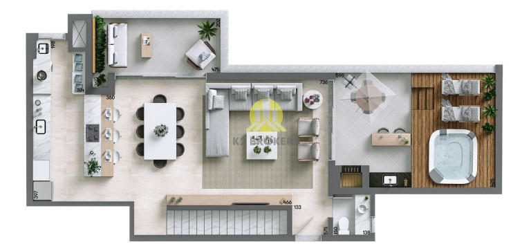 Imagem Cobertura com 3 Quartos à Venda, 223 m² em água Verde - Curitiba Imagem Cobertura com 3 Quartos à Venda, 223 m² em água Verde - Curitiba