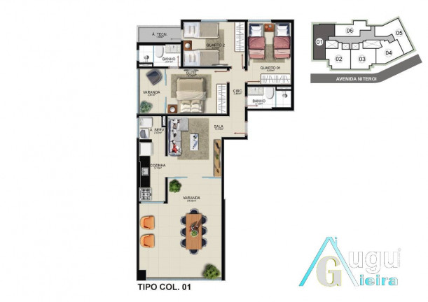 Imagem Apartamento com 3 Quartos à Venda, 95 m² em Praia Do Morro - Guarapari Imagem Apartamento com 3 Quartos à Venda, 95 m² em Praia Do Morro - Guarapari
