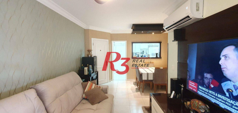Apartamento com 2 Quartos à Venda, 102 m² em Gonzaga - Santos