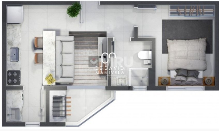 Imagem Apartamento com 1 Quarto à Venda, 61 m² em Centro - Santa Maria Imagem Apartamento com 1 Quarto à Venda, 61 m² em Centro - Santa Maria
