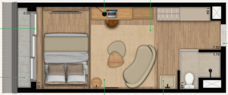 Imagem Imóvel com 1 Quarto à Venda, 28 m² em Cerqueira César - São Paulo