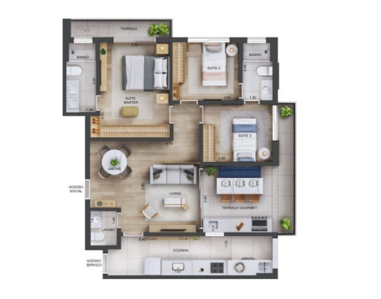 Imagem Apartamento com 3 Quartos à Venda, 96 m² em Jardim Guedala - São Paulo Imagem Apartamento com 3 Quartos à Venda, 96 m² em Jardim Guedala - São Paulo