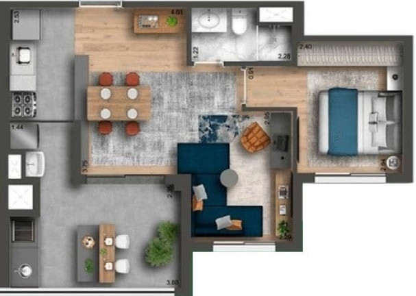 Imagem Apartamento com 2 Quartos à Venda, 63 m² em Chácara Klabin - São Paulo