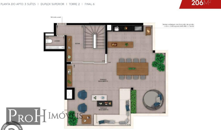 Cobertura com 3 Quartos à Venda, 206 m² em Bela Vista - Santo André