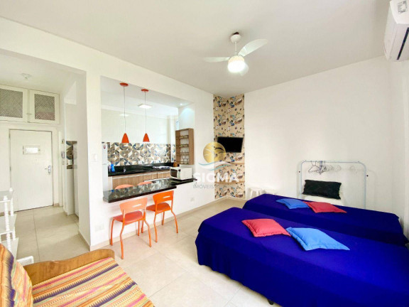 Kitnet com 1 Quarto à Venda, 37 m² em Pitangueiras - Guarujá