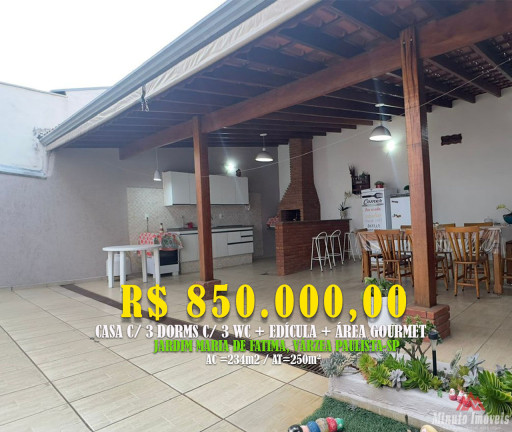 Casa com 4 Quartos à Venda, 234 m² em Jardim Maria De Fátima - Várzea Paulista