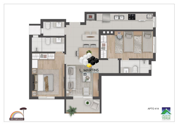 Imagem Apartamento com 1 Quarto à Venda, 46 m² em Floresta - Gramado