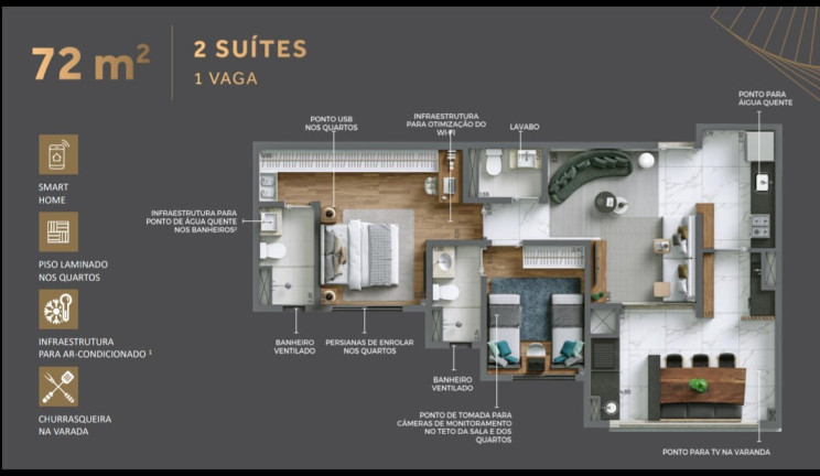 Imagem Imóvel com 2 Quartos à Venda, 72 m² em Vila Dom Pedro I - São Paulo