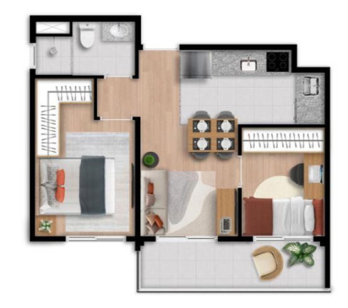 Imagem Imóvel com 2 Quartos à Venda, 40 m² em Indianópolis - São Paulo Imagem Imóvel com 2 Quartos à Venda, 40 m² em Indianópolis - São Paulo