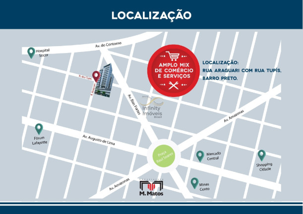Imagem Apartamento com 1 Quarto à Venda, 39 m² em Barro Preto - Belo Horizonte Imagem Apartamento com 1 Quarto à Venda, 39 m² em Barro Preto - Belo Horizonte