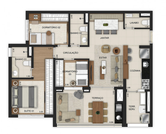 Imagem Apartamento com 3 Quartos à Venda, 121 m² em Vila Prudente - São Paulo Imagem Apartamento com 3 Quartos à Venda, 121 m² em Vila Prudente - São Paulo