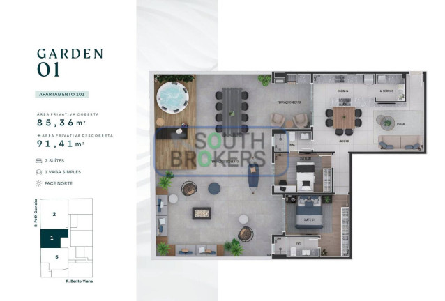 Imagem Apartamento com 4 Quartos à Venda, 85 m² em água Verde - Curitiba Imagem Apartamento com 4 Quartos à Venda, 85 m² em água Verde - Curitiba