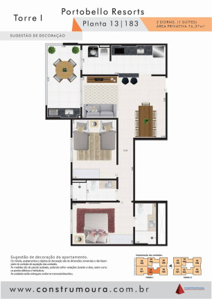 Imagem Apartamento com 2 Quartos à Venda, 76 m² em Centro - Mongaguá