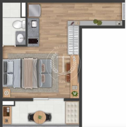 Imagem Apartamento com 1 Quarto à Venda, 24 m² em Higienópolis - São Paulo