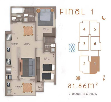 Imagem Apartamento com 2 Quartos à Venda, 82 m² em Guilhermina - Praia Grande Imagem Apartamento com 2 Quartos à Venda, 82 m² em Guilhermina - Praia Grande