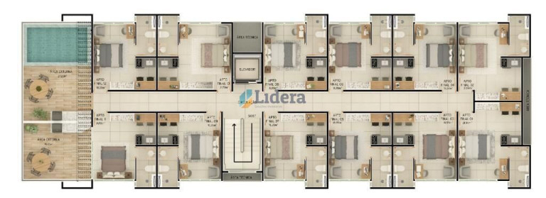 Imagem Flat com 1 Quarto à Venda, 18 m² em Intermares - Cabedelo Imagem Flat com 1 Quarto à Venda, 18 m² em Intermares - Cabedelo