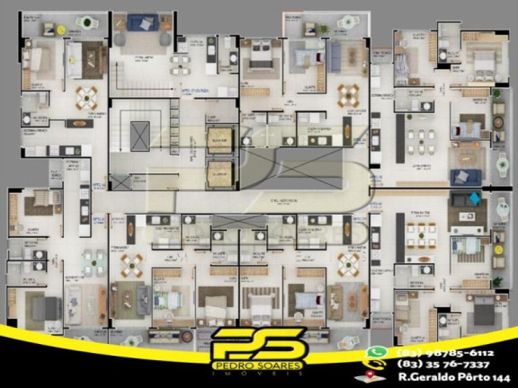 Imagem Apartamento com 2 Quartos à Venda, 60 m² em Intermares - Cabedelo