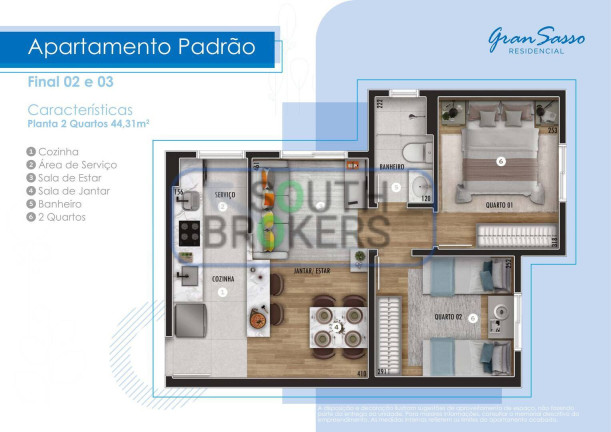 Imagem Apartamento com 2 Quartos à Venda, 44 m² em Vila Emerentina - Almirante Tamandaré Imagem Apartamento com 2 Quartos à Venda, 44 m² em Vila Emerentina - Almirante Tamandaré