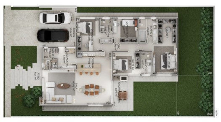 Imagem Casa de Condomínio com 4 Quartos à Venda, 207 m² em Santa Felicidade - Curitiba