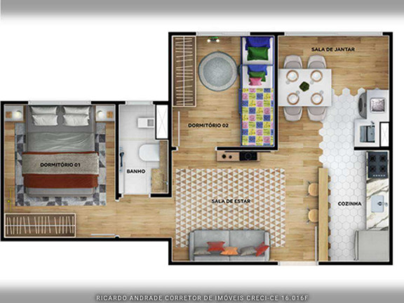 Imagem Apartamento com 2 Quartos à Venda, 38 m² em Barra Do Ceará - Fortaleza Imagem Apartamento com 2 Quartos à Venda, 38 m² em Barra Do Ceará - Fortaleza