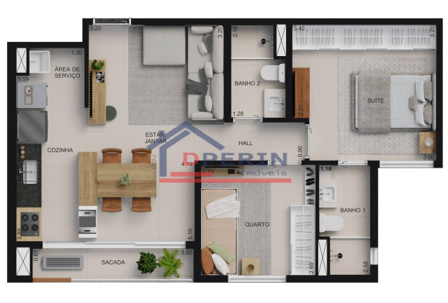 Imagem Apartamento com 3 Quartos à Venda, 78 m² em Parque Faber Castell I - São Carlos
