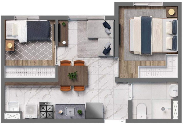 Imagem Imóvel com 2 Quartos à Venda, 31 m² em Jardim Piratininga - São Paulo
