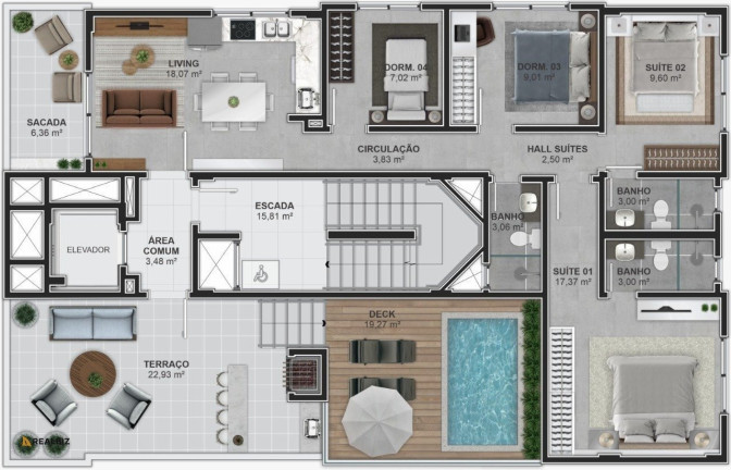 Imagem Apartamento com 3 Quartos à Venda, 138 m² em Palmas - Governador Celso Ramos