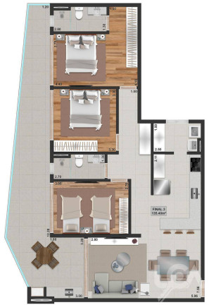 Imagem Apartamento com 3 Quartos à Venda, 119 m² em Jardim Aruan - Caraguatatuba Imagem Apartamento com 3 Quartos à Venda, 119 m² em Jardim Aruan - Caraguatatuba
