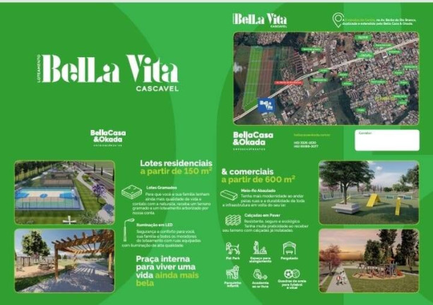 Terreno à Venda, 154 m² em Brazmadeira - Cascavel