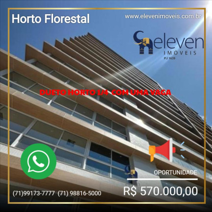 Foto do imóvel Apartamento com 1 Quarto à Venda, 44 m² em Horto Florestal - Salvador