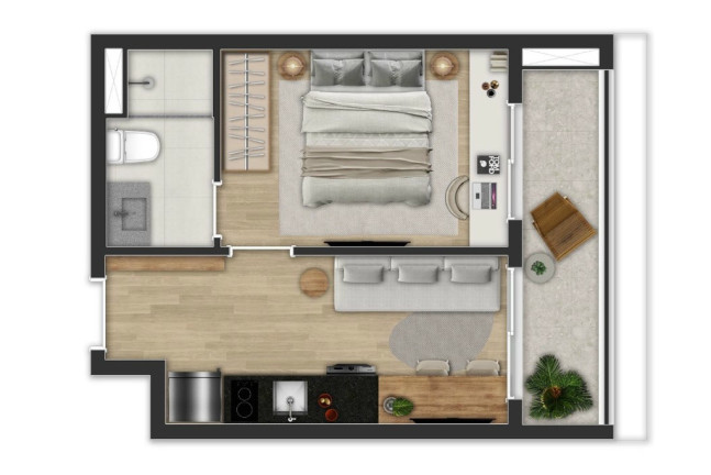 Imagem Imóvel com 2 Quartos à Venda, 39 m² em Pinheiros - São Paulo