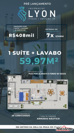 Imagem Apartamento com 1 Quarto à Venda, 37 m² em Itaguá - Ubatuba Imagem Apartamento com 1 Quarto à Venda, 37 m² em Itaguá - Ubatuba