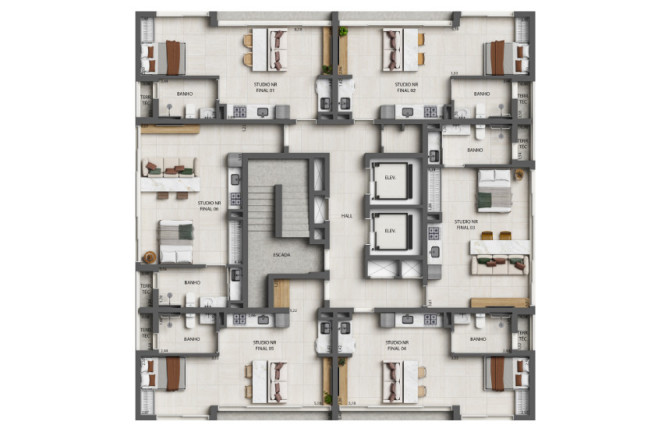 Imóvel com 1 Quarto à Venda, 37 m² em Indianópolis - São Paulo