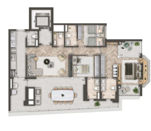Imagem Apartamento com 2 Quartos à Venda, 101 m² em Brooklin Novo - São Paulo Imagem Apartamento com 2 Quartos à Venda, 101 m² em Brooklin Novo - São Paulo